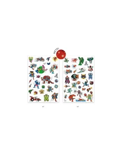 Enfant Djeco Tatouages Heroes vs villains -