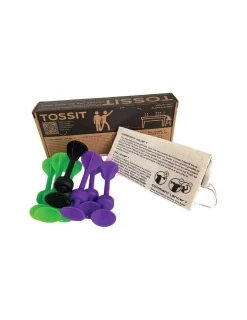 Enfant Tossit violet vert - Jeu de fléchettes ventouse