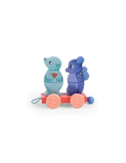 Moulin Roty Train d'activités à tirer Les aventures de Paulie -