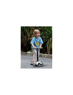 Micro Mobility Trottinette Mini Micro Deluxe Rock & Go vert sauge LED -