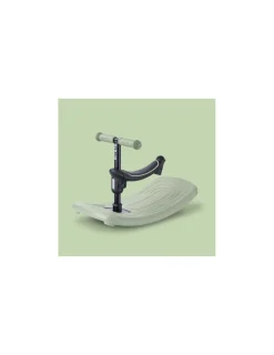 Micro Mobility Trottinette Mini Micro Deluxe Rock & Go vert sauge LED -