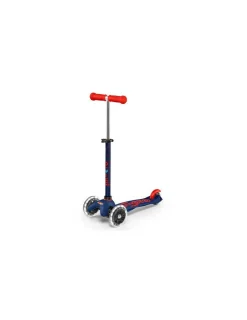 Micro Mobility Trottinette Mini Micro Deluxe LED Bleu marine et rouge -