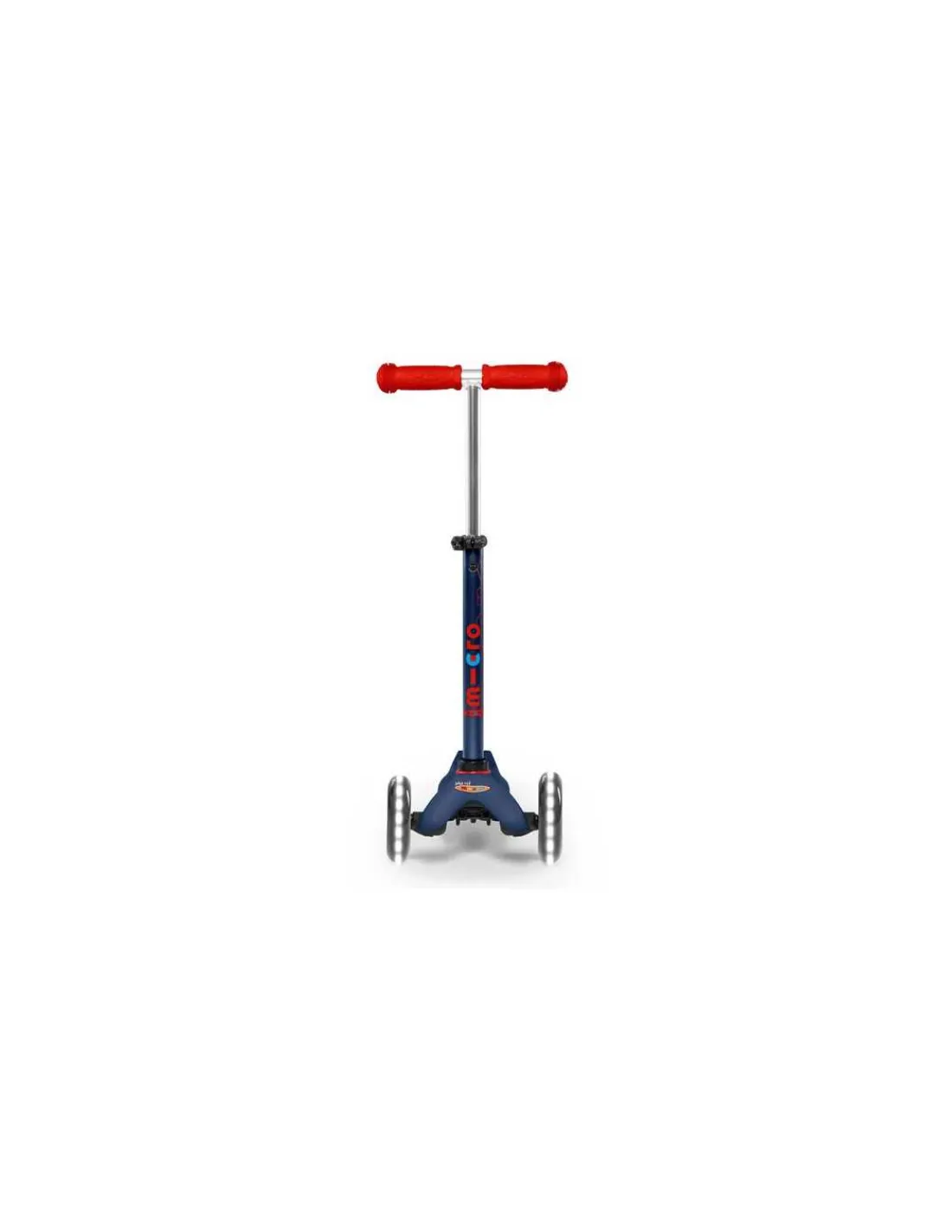 Micro Mobility Trottinette Mini Micro Deluxe LED Bleu marine et rouge -