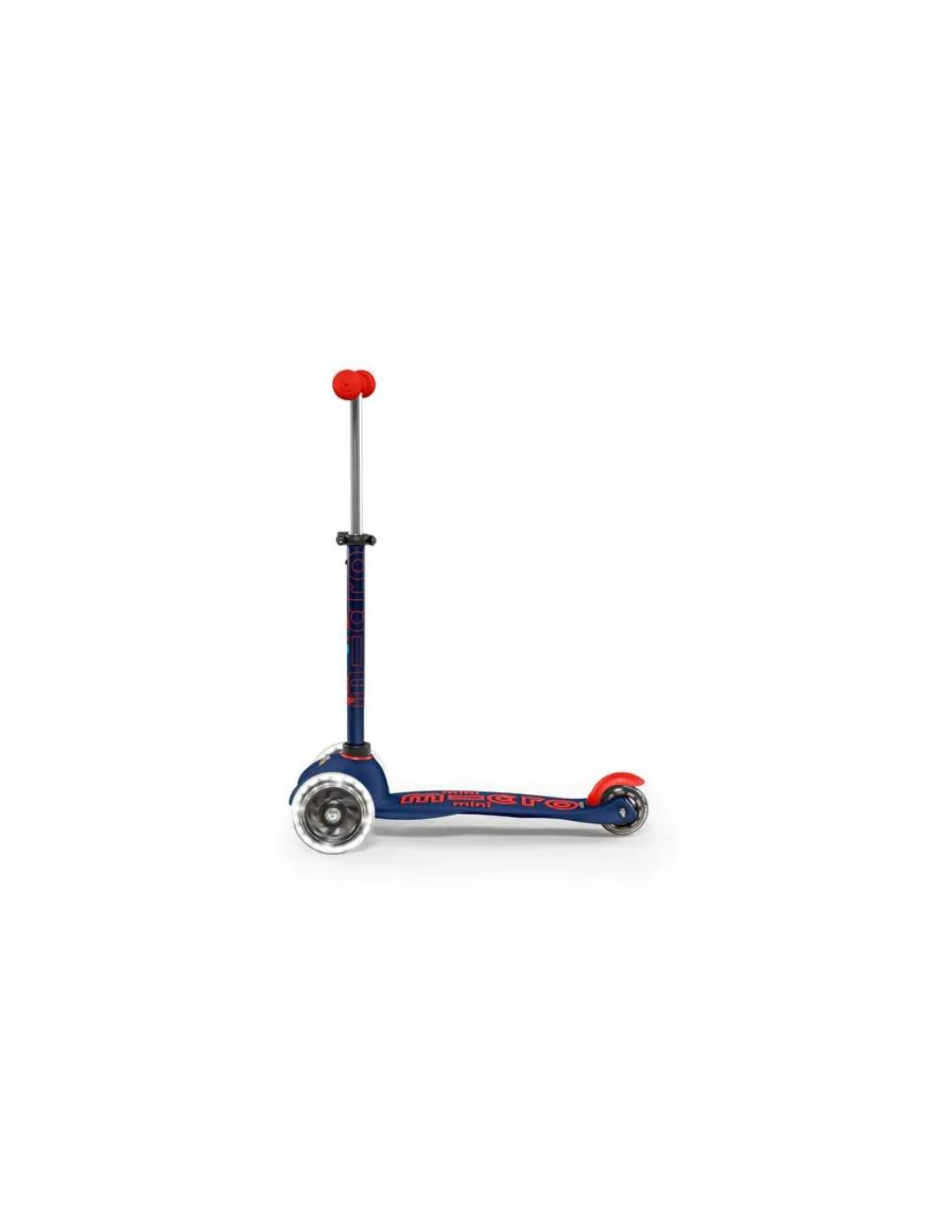 Micro Mobility Trottinette Mini Micro Deluxe LED Bleu marine et rouge -