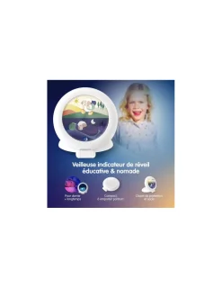 Enfant Pabobo Veilleuse indicatrice de réveil Kid'Sleep Globetrotter -