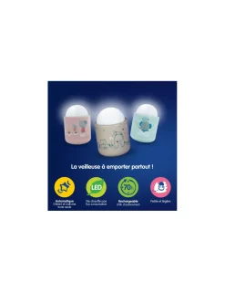 Enfant Pabobo Veilleuse nomade rose Lolabella -