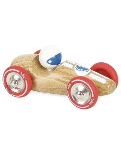 Vilac Voiture de course grand modèle bois naturel -
