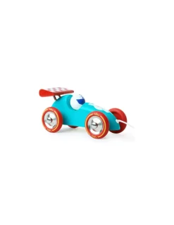 Vilac Voiture de course turquoise et rouge -